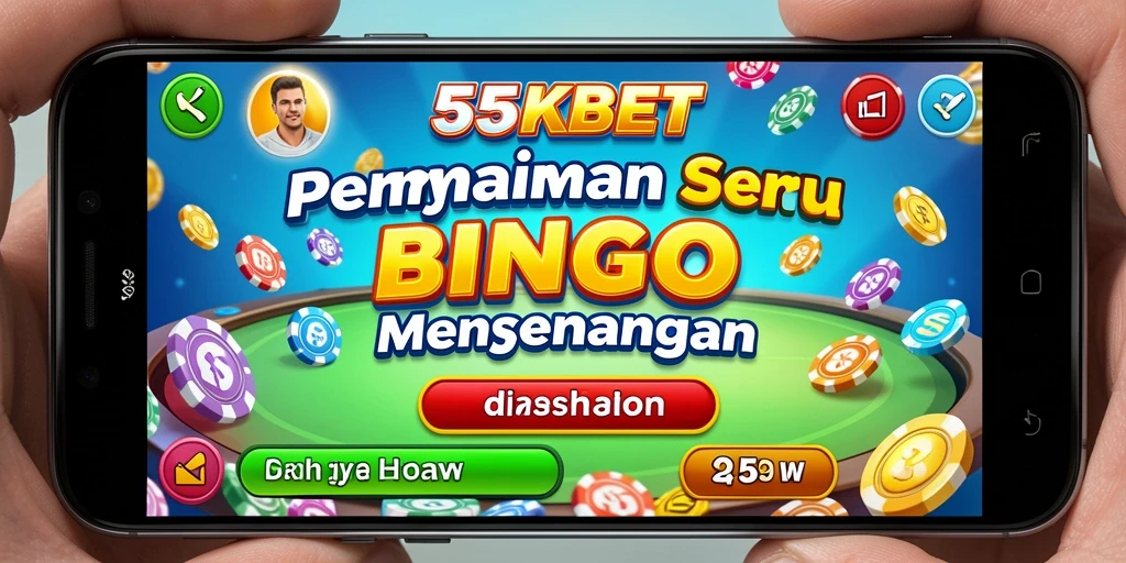 Tampilan gameplay Bingo 55KBET yang menarik dan interaktif.