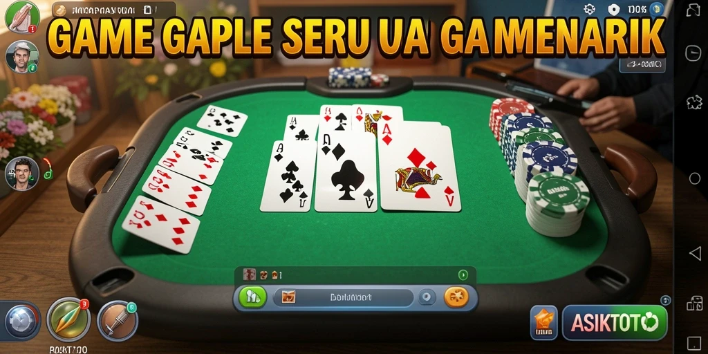 Tampilan gameplay seru di ASIKTOTO dengan teman-teman.