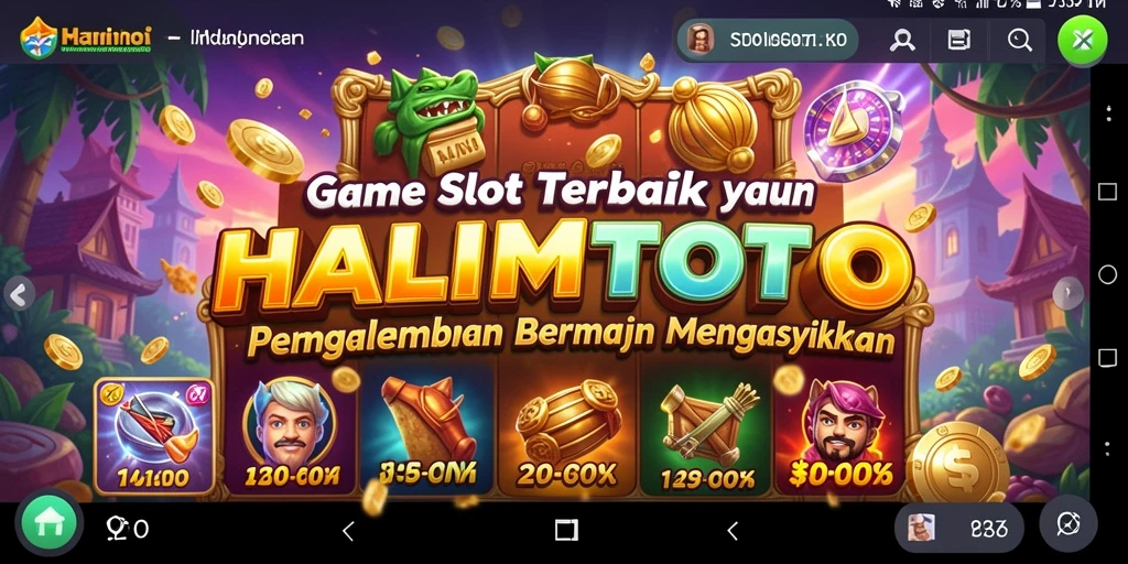 Tampilan gameplay HALIMTOTO yang seru dan menarik di slot.