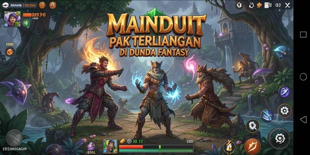 Tampilan gameplay MAINDUIT yang memukau di dunia petualangan.