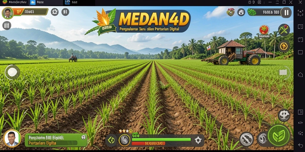 Tampilan gameplay menarik dalam dunia pertanian digital.