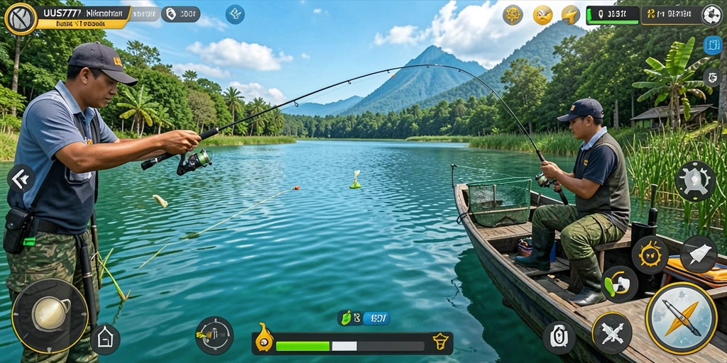 Tangkapan besar di UUS777, tampilan gameplay memancing yang menarik.