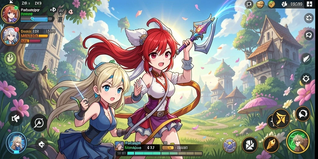 Screenshot ZK9 menampilkan aksi seru bertarung dalam dunia anime.